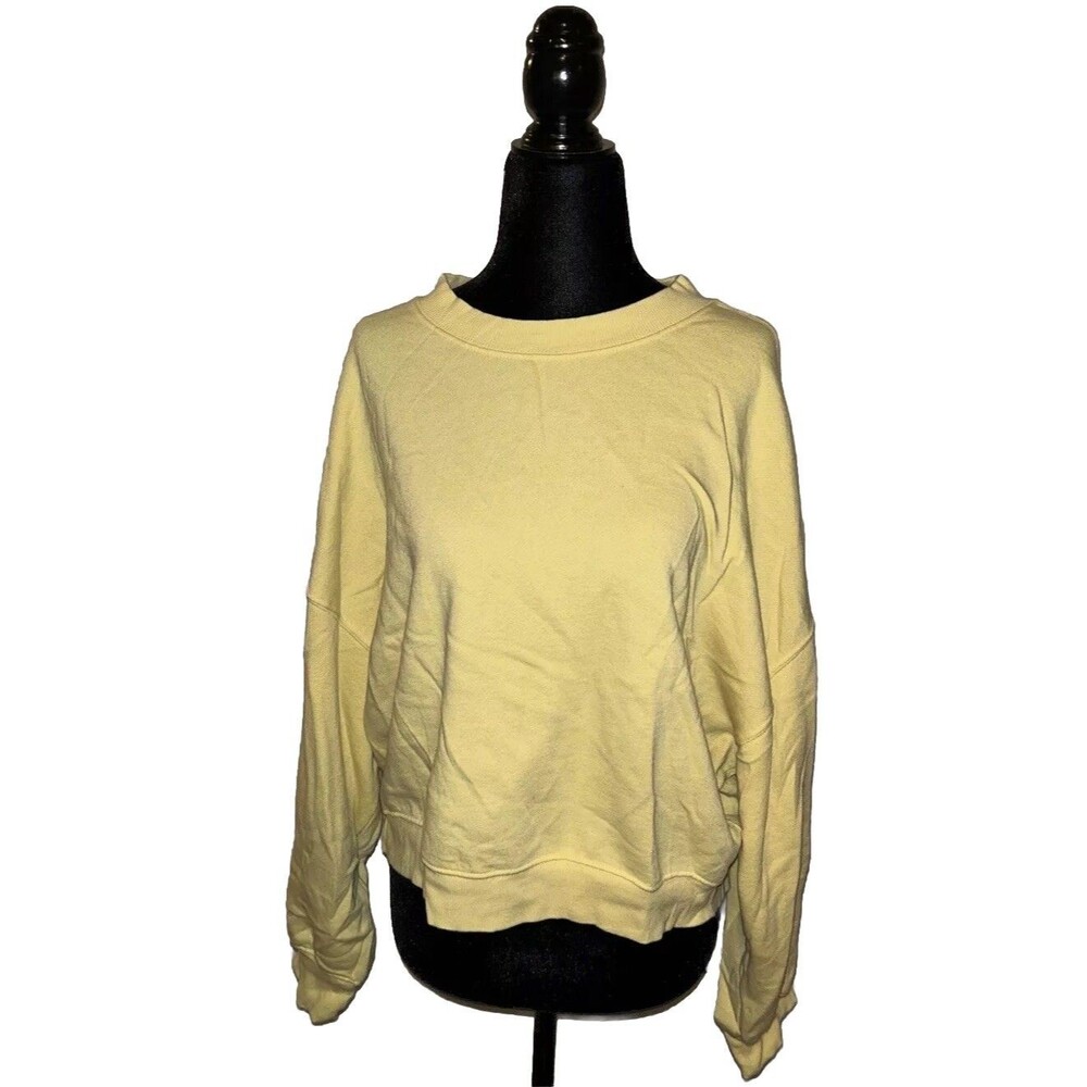 Old Navy Yellow Large Half Long Sleeve Pullover Sweater